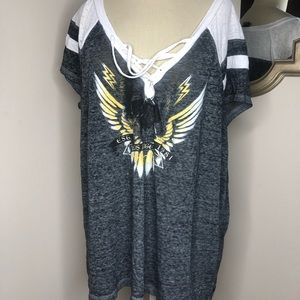 Slouchy graphic shirt